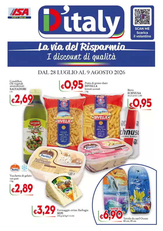 Volantino D'Italy | La via del risparmio | 2026-07-28T00:00:00.000Z - 2026-08-09T00:00:00.000Z