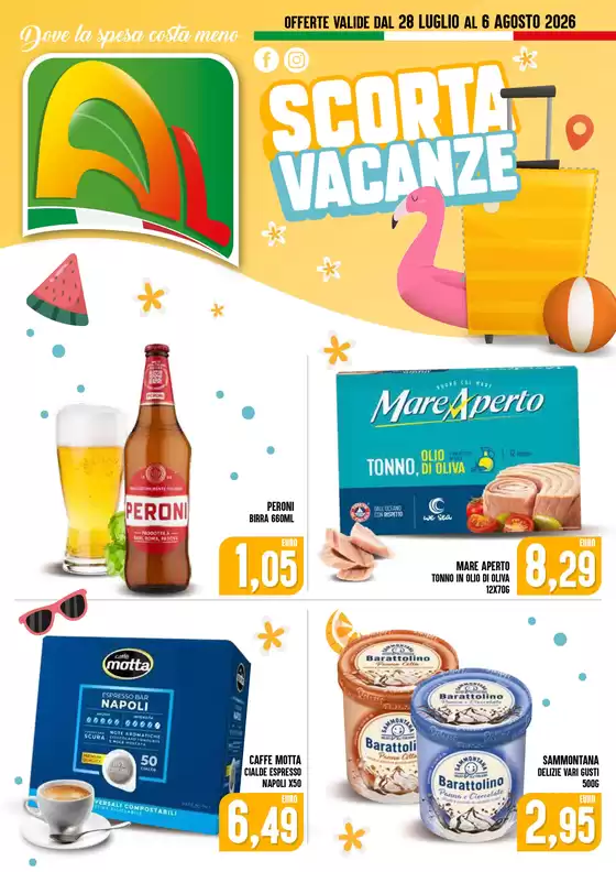 Volantino Al Discount | SCORTA VACANZE | 2026-07-28T00:00:00.000Z - 2026-08-06T00:00:00.000Z