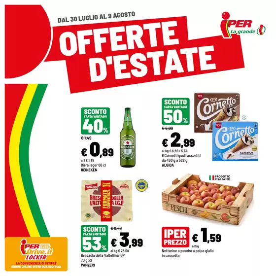 Volantino Iper La grande i a Varedo | Offerte d'estate | 2026-07-30T00:00:00.000Z - 2026-08-09T00:00:00.000Z