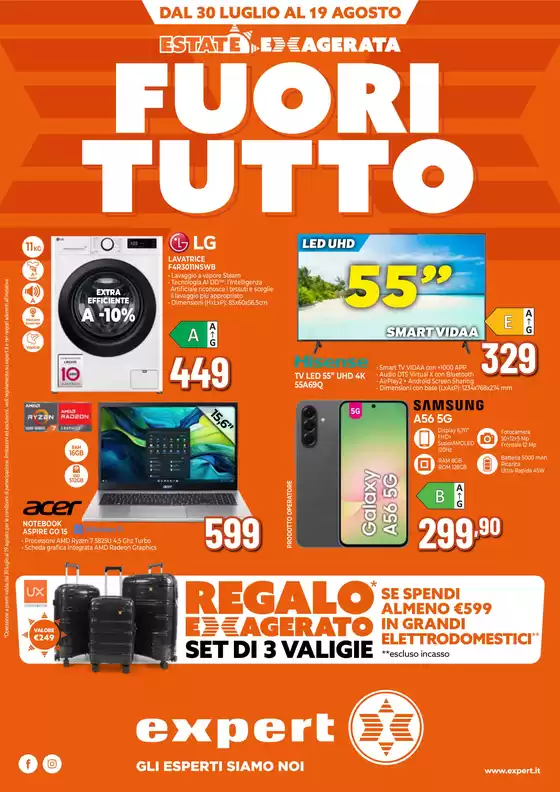 Volantino Expert a Nimis | FUORITUTTO da Expert! | 2026-07-30T00:00:00.000Z - 2026-08-19T00:00:00.000Z