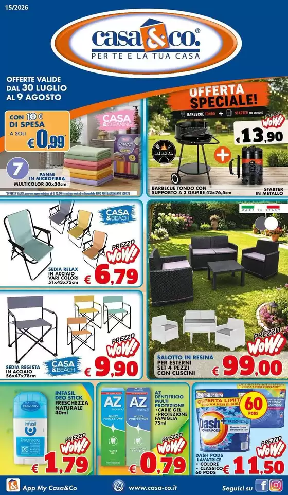 Volantino Casa & Co | Offerte valide dal 30 luglio al 9 agosto | 2026-07-30T00:00:00.000Z - 2026-08-09T00:00:00.000Z