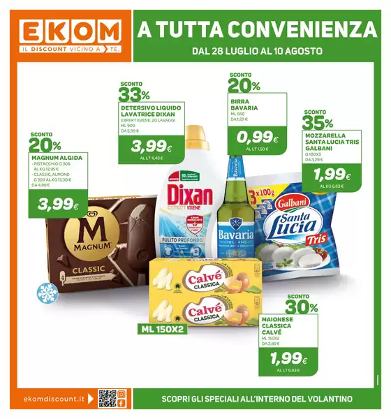 Volantino Ekom | A TUTTA CONVENIENZA | 2026-07-28T00:00:00.000Z - 2027-08-10T00:00:00.000Z