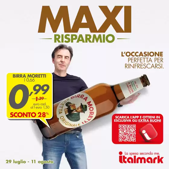 Volantino Italmark | Maxi risparmio | 2026-07-29T00:00:00.000Z - 2026-08-11T00:00:00.000Z
