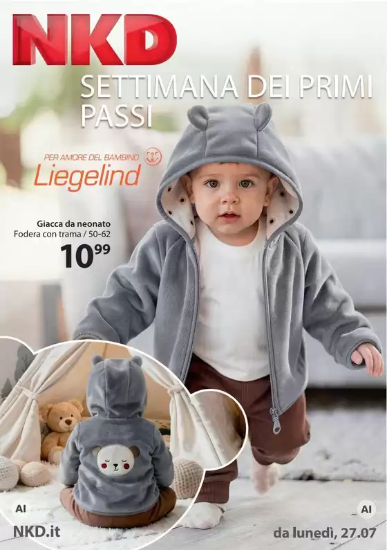 Volantino NKD a Quaranti | NKD settimana dei primi passi | 2026-07-29T00:00:00.000Z - 2026-08-09T00:00:00.000Z