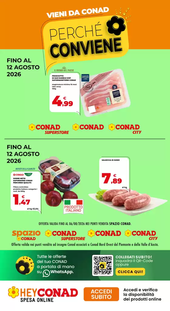 Volantino Conad | PERCHE CONVIENE | 2026-07-29T00:00:00.000Z - 2026-08-12T00:00:00.000Z