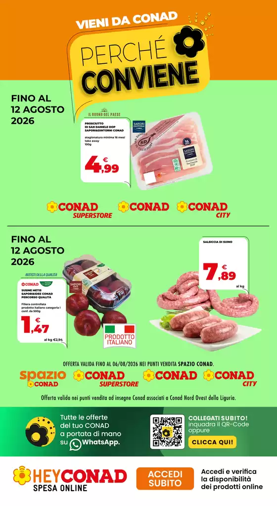 Volantino Conad | Perche conviene | 2026-07-29T00:00:00.000Z - 2026-08-12T00:00:00.000Z