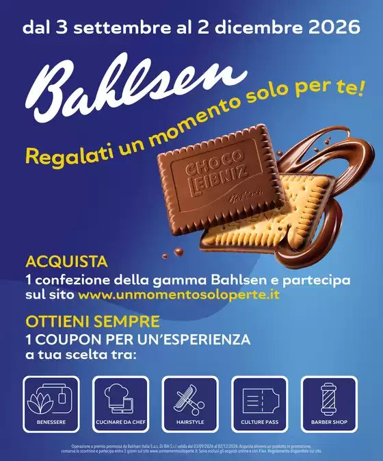 Volantino Bahlsen a Concorezzo | Regalati un momento solo per te | 2026-10-05T00:00:00.000Z - 2026-11-01T00:00:00.000Z