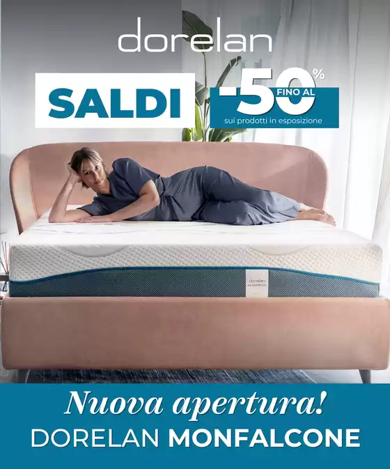 Volantino Dorelan a Gussola | Nuova Apertura Monfalcone | 2026-08-03T00:00:00.000Z - 2026-08-30T00:00:00.000Z