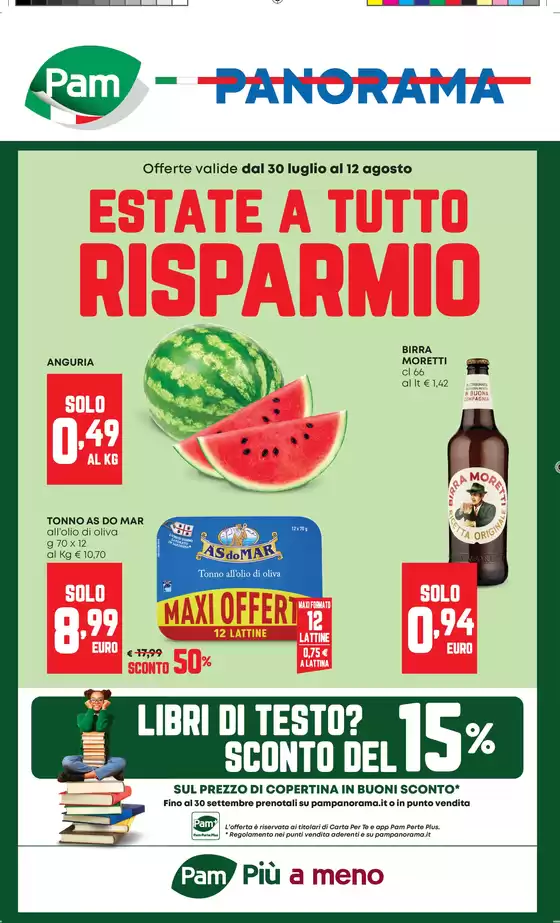 Volantino Pam | Estate a tutto risparmio | 2026-07-30T00:00:00.000Z - 2026-08-12T00:00:00.000Z