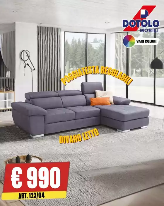 Volantino Dotolo Mobili a San Mauro Pascoli | Le migliori offerte e sconti | 2026-07-30T00:00:00.000Z - 2026-08-13T00:00:00.000Z