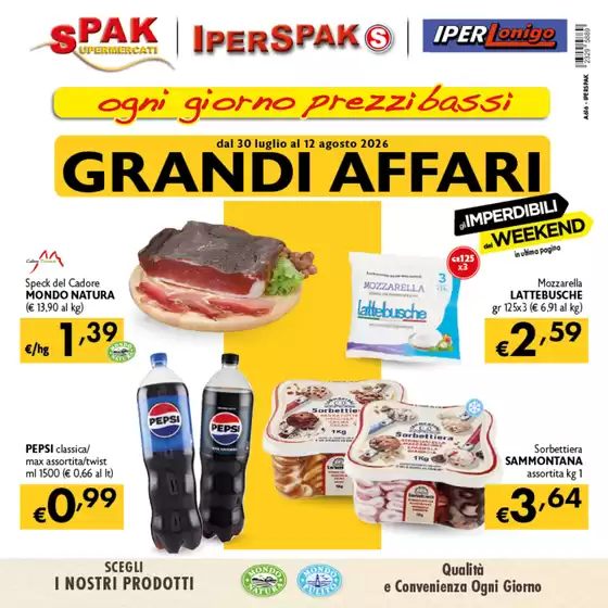 Volantino IperSpak | Grandi affari | 2026-07-30T00:00:00.000Z - 2026-08-12T00:00:00.000Z
