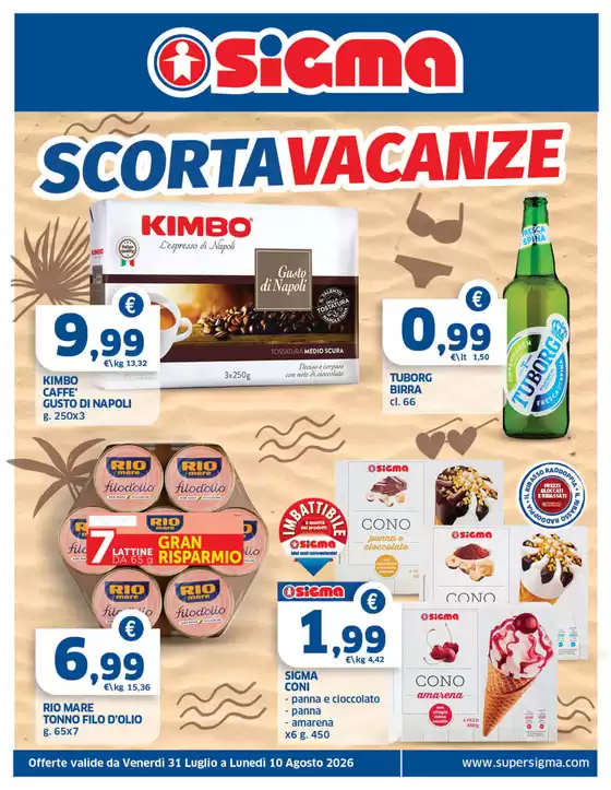 Volantino Sigma a Cesena | Scorta vacanze | 2026-07-31T00:00:00.000Z - 2026-08-10T00:00:00.000Z