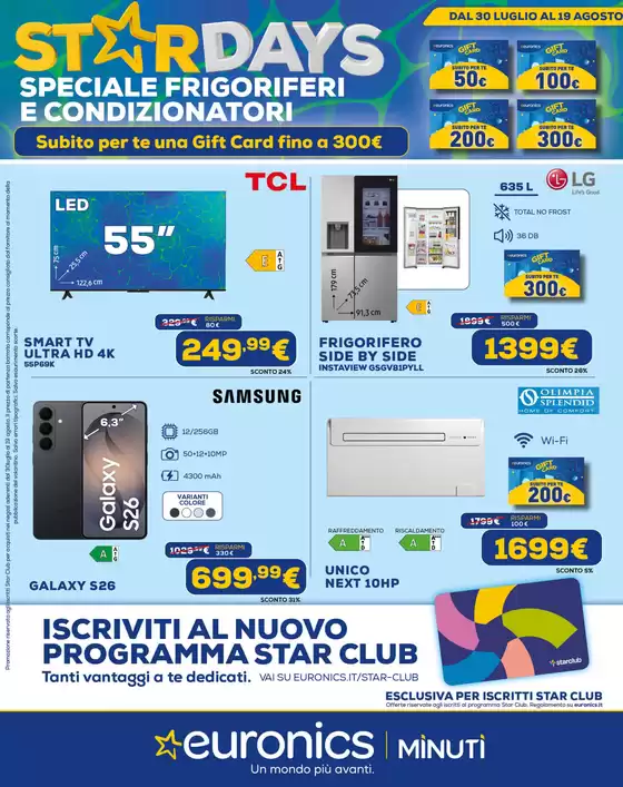 Volantino Euronics | StarDays  | 2026-07-30T00:00:00.000Z - 2026-08-19T00:00:00.000Z