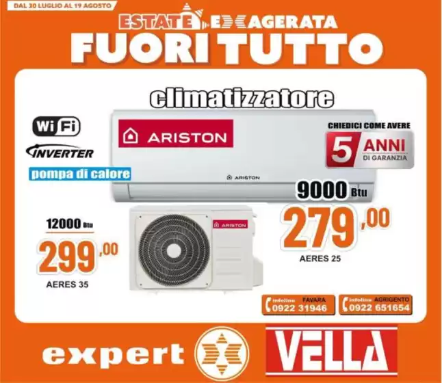 Volantino Vella Elettrodomestici | Fuori tutto | 2026-07-30T00:00:00.000Z - 2026-08-19T00:00:00.000Z