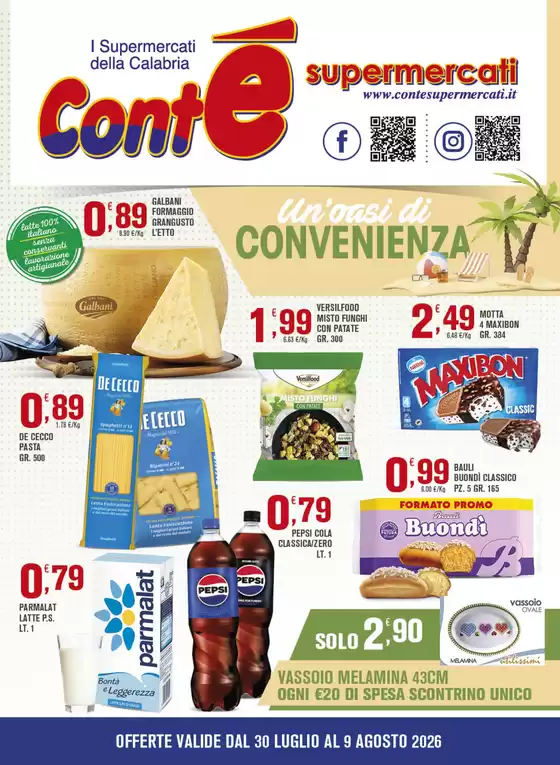 Volantino Contè | Un'oasi di convenienza | 2026-07-30T00:00:00.000Z - 2026-08-09T00:00:00.000Z