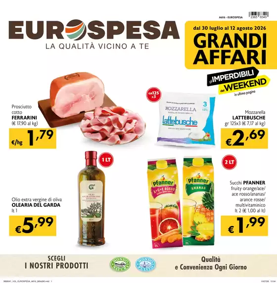 Volantino Eurospesa | Grandi affari | 2026-07-30T00:00:00.000Z - 2026-08-12T00:00:00.000Z