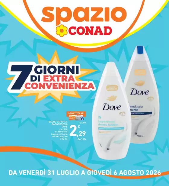 Volantino Spazio Conad a Sestu | 7 giorni di extra convenienza | 2026-07-31T00:00:00.000Z - 2026-08-06T00:00:00.000Z