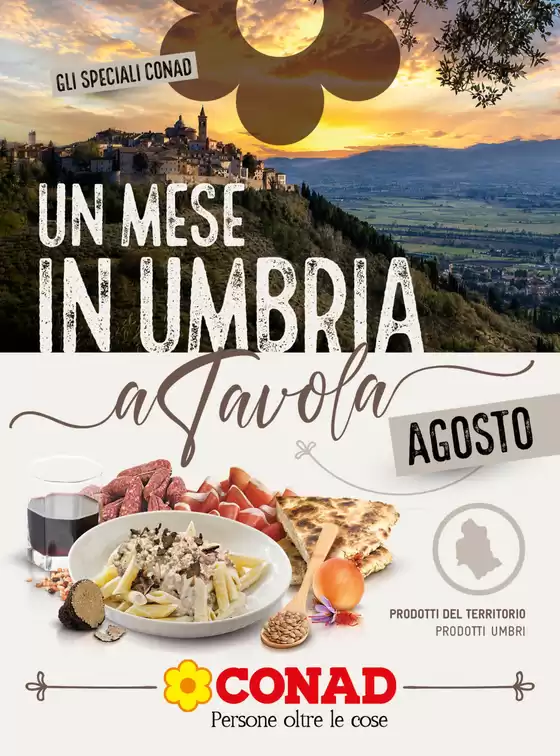 Volantino Conad a Arcevia | Un Mese in Umbria | 2026-08-01T00:00:00.000Z - 2026-08-31T00:00:00.000Z