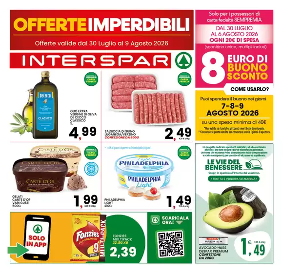 Volantino Interspar | Offerte imperdibili | 2026-07-30T00:00:00.000Z - 2026-08-09T00:00:00.000Z