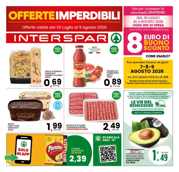 Volantino Interspar a Praia a Mare | Offerte imperdibili | 2026-07-30T00:00:00.000Z - 2026-08-09T00:00:00.000Z