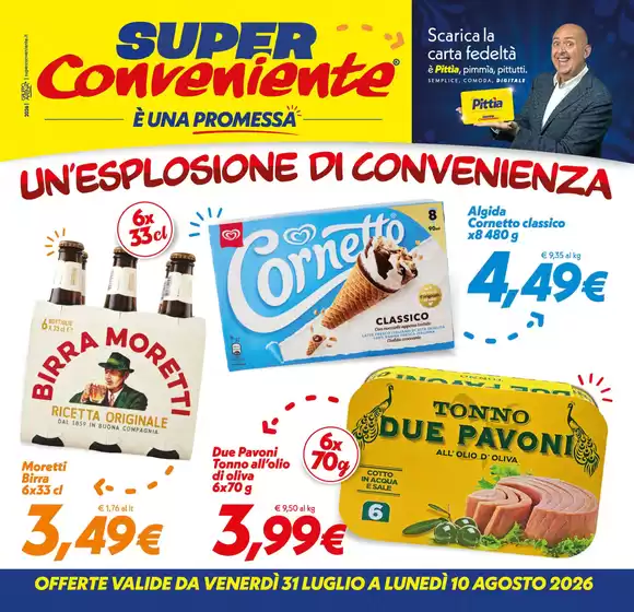 Volantino SuperConveniente | Un'esplosione di convenienza | 2026-07-31T00:00:00.000Z - 2026-08-10T00:00:00.000Z