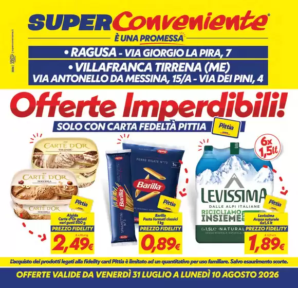 Volantino SuperConveniente | Offerte imperdibili! | 2026-07-31T00:00:00.000Z - 2026-08-10T00:00:00.000Z