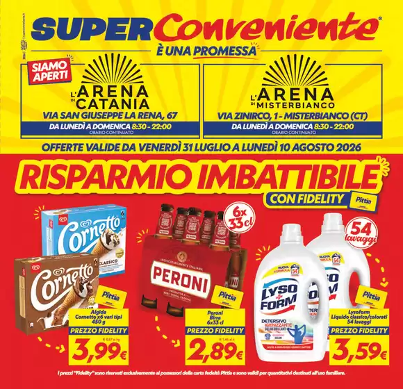 Volantino SuperConveniente | Risparmio imbattibile | 2026-07-31T00:00:00.000Z - 2026-08-10T00:00:00.000Z