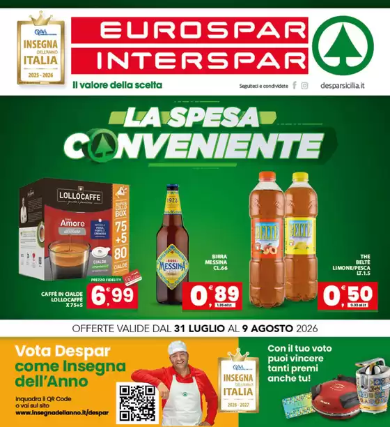 Volantino Eurospar | La spesa conveniente | 2026-07-31T00:00:00.000Z - 2026-08-09T00:00:00.000Z