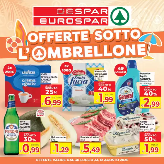 Volantino Eurospar | Offerte sotto l'ombrellone | 2026-07-30T00:00:00.000Z - 2026-08-12T00:00:00.000Z