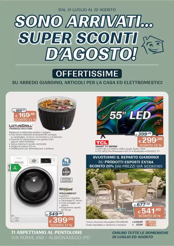 Volantino Al Pentolone | Sono arrivati... Super sconti d'agosto! | 2026-07-31T00:00:00.000Z - 2026-08-22T00:00:00.000Z