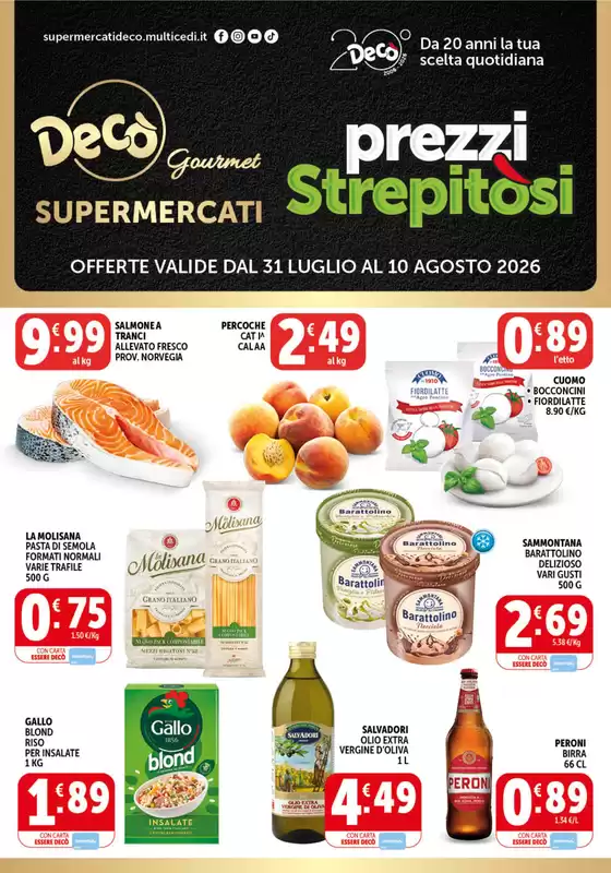 Volantino Decò | Prezzi strepitosi | 2026-07-31T00:00:00.000Z - 2026-08-10T00:00:00.000Z