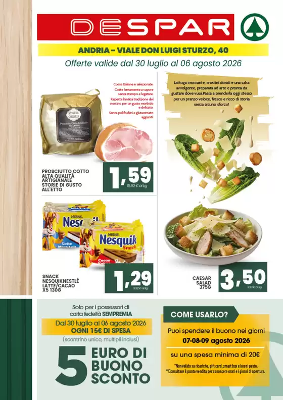 Volantino Despar | Offerte | 2026-07-30T00:00:00.000Z - 2026-08-06T00:00:00.000Z