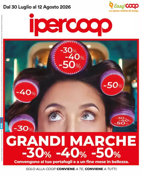 Volantino Ipercoop a Riccione | Grandi marche | 2026-07-30T00:00:00.000Z - 2026-08-12T00:00:00.000Z