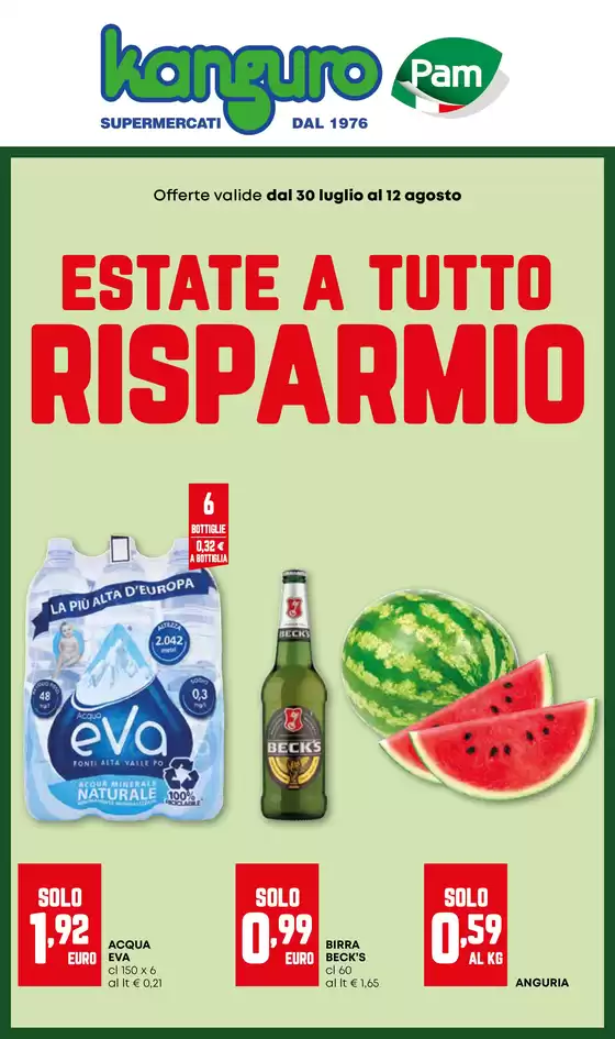 Volantino Kanguro | Estate a tutto risparmio | 2026-07-30T00:00:00.000Z - 2026-08-12T00:00:00.000Z
