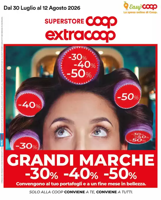 Volantino Extracoop | Grandi marche | 2026-07-30T00:00:00.000Z - 2026-08-12T00:00:00.000Z