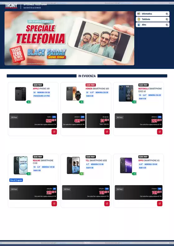 Volantino Trony | Speciale telefonia | 2026-07-30T00:00:00.000Z - 2026-08-23T00:00:00.000Z