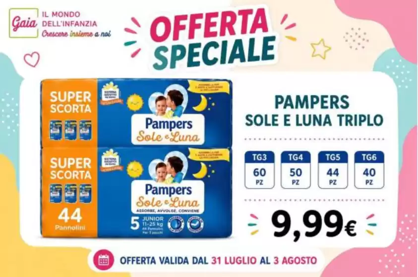 Volantino Sanitaria Gaia a Susegana | Offerte speciale | 2026-07-31T00:00:00.000Z - 2026-08-03T00:00:00.000Z