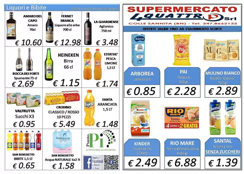 Volantino Supermercato 4P | Offerte | 2026-07-31T00:00:00.000Z - 2026-08-09T00:00:00.000Z
