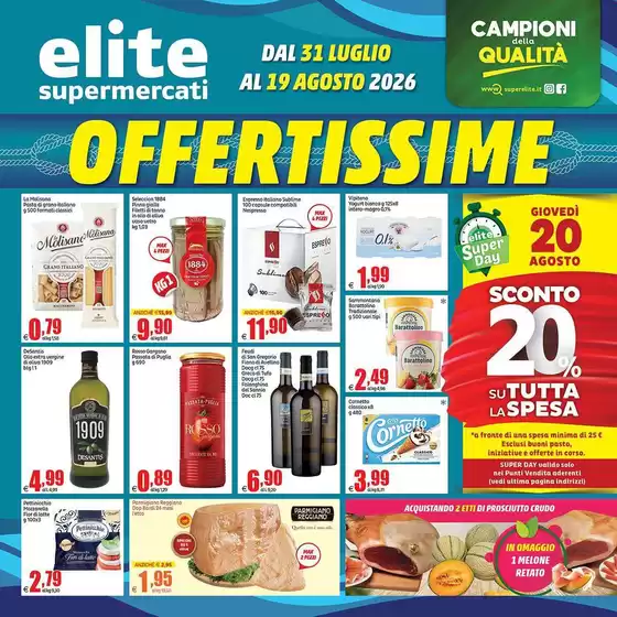 Volantino Elite | Offertissime | 2026-07-31T00:00:00.000Z - 2026-08-19T00:00:00.000Z