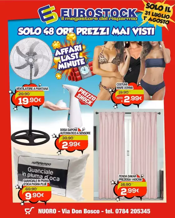 Volantino Eurostock | Solo il 31 luglio 1 agosto | 2026-07-31T00:00:00.000Z - 2026-08-01T00:00:00.000Z
