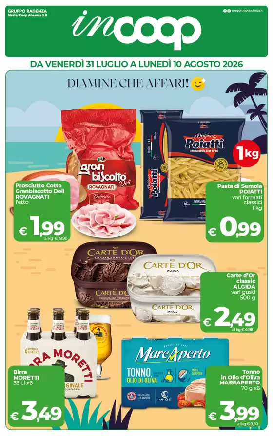Volantino Coop | DIAMINE CHE AFFARI! | 2026-07-31T00:00:00.000Z - 2026-08-10T00:00:00.000Z