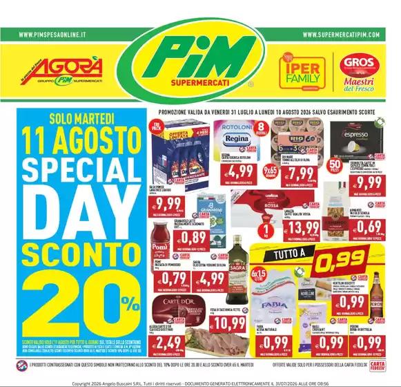 Volantino Pim | Offerte | 2026-07-31T00:00:00.000Z - 2026-08-11T00:00:00.000Z