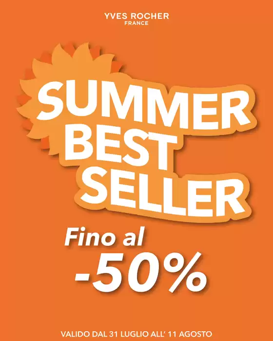 Volantino Yves Rocher a Susegana | Summer best seller | 2026-07-31T00:00:00.000Z - 2026-08-11T00:00:00.000Z