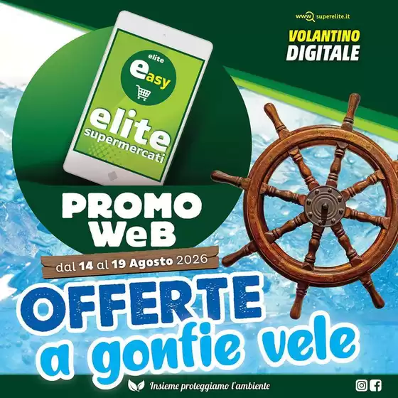 Volantino Elite | Offerte a gonfi vele | 2026-08-14T00:00:00.000Z - 2026-08-19T00:00:00.000Z