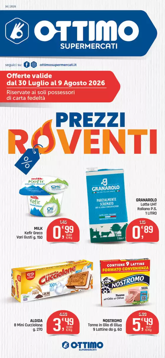 Volantino Ottimo | Prezzi Roventi  | 2026-07-31T00:00:00.000Z - 2026-08-09T00:00:00.000Z