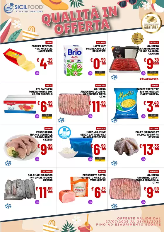 Volantino Sicil Food | Qualita in offerta | 2026-07-27T00:00:00.000Z - 2026-08-23T00:00:00.000Z