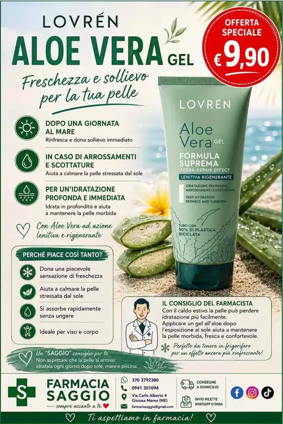 Volantino Farmacia Saggio | Offerta speciale 9,90 euro | 2026-08-03T00:00:00.000Z - 2026-08-16T00:00:00.000Z