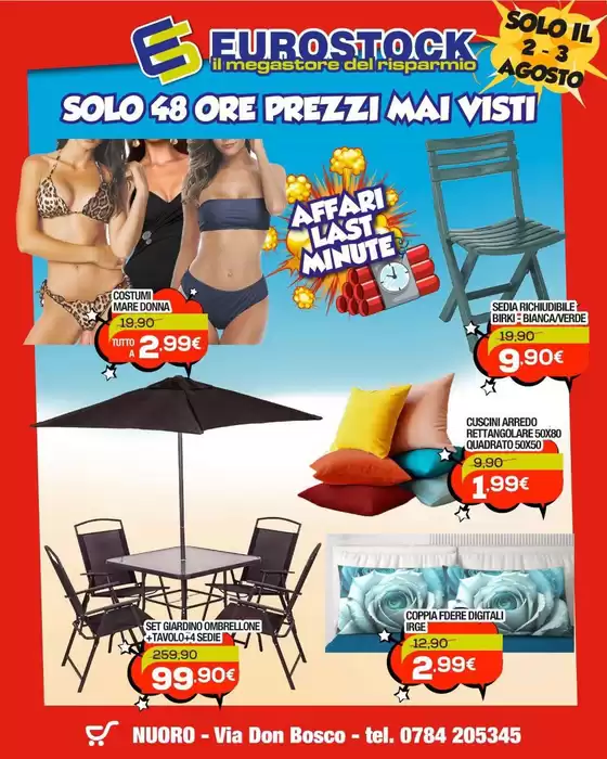 Volantino Eurostock | Solo il 2-3 agosto | 2026-08-02T00:00:00.000Z - 2026-08-03T00:00:00.000Z