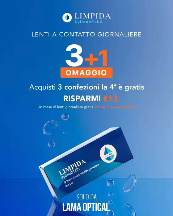 Volantino Lama Optical a Torre Annunziata | 3+1 omaggio | 2026-08-03T00:00:00.000Z - 2026-08-09T00:00:00.000Z