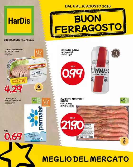 Volantino Hardis a San Vittore Olona | Buon Ferragosto | 2026-08-06T00:00:00.000Z - 2026-08-16T00:00:00.000Z